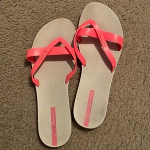 Ipanema hot pink flip flops